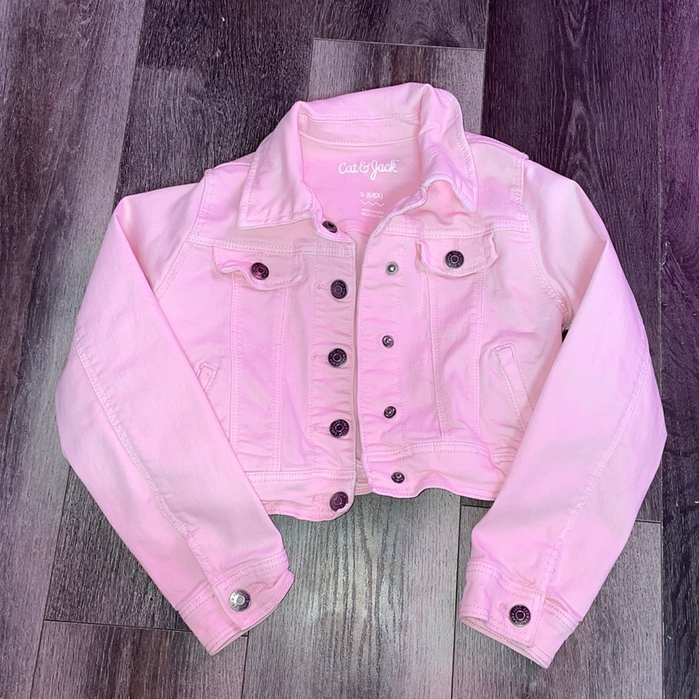 Pink jean jacket